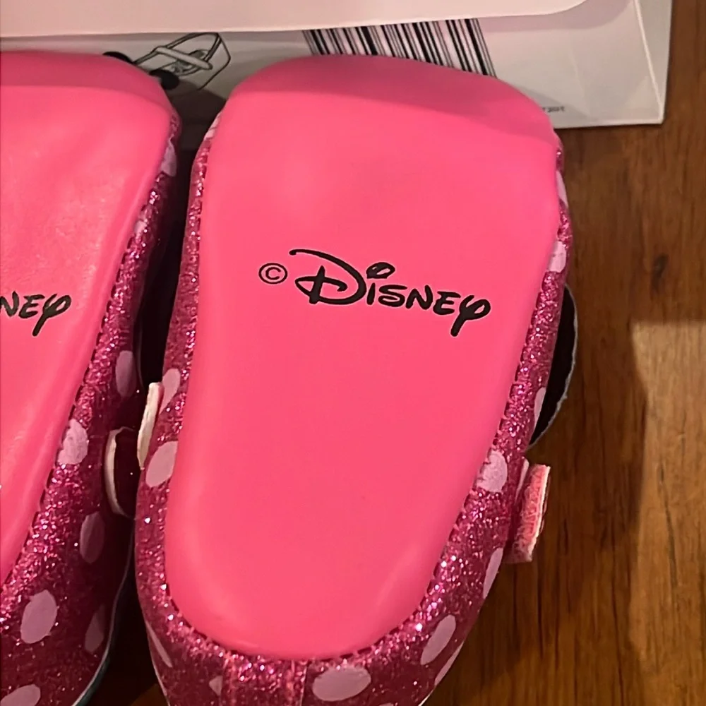 Minnie Mouse Disney Maryjane Crib Shoes Infant Baby Girl 6-9 Months mo pink new